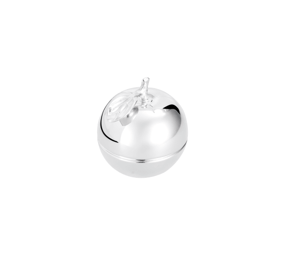 Silver-Plated Apple Trinket box